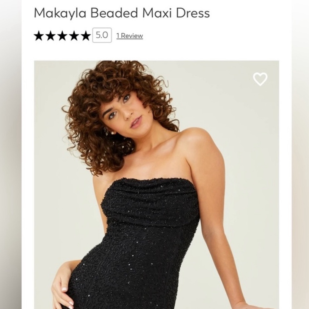 Brand new! Black beaded dress . Size extra small, from  altard state.